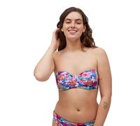 YSABEL MORA Top Bikini piqué con ARO e Relleno Bandeau Senza Spalline, comodità e Stile, Tessuto Testurizzato a Fiori, Perfetto per Ogni Occasione, Abbigliamento Comodo e Adattabile.