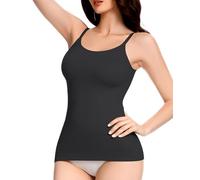 Ysabeloom Canotte a compressione per le donne che controllano la pancia, canottiera modellante senza cuciture, nero, 4X-Large