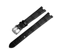 YSABVCP Adatto for cinturino in pelle Rado R2285415, cinturino for orologio da uomo e da donna con fibbia a farfalla, 14 18(Black Yellow,18x6mm)