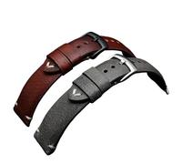 YSABVCP Cinturino for orologio in pelle, accessorio in pelle di vitello, bracciale for orologio da uomo e da donna for timone Seiko, adatto for cinturino Hamilton da 22 mm(Brown-steel,20mm)