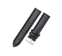 YSABVCP Cinturino for orologio in pelle di mucca in stile antico classico adatto for cinturino for orologio DW con fibbia in acciaio inossidabile massiccio e interfaccia dritta(Black-Steel-K4,20mm)