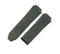 YSABVCP Cinturino for Orologio in Pelle smerigliata in Silicone da Uomo Adatto for Hublot 26 * 19 mm(Army Green-No Buckle)