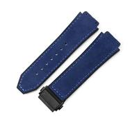 YSABVCP Cinturino for Orologio in Pelle smerigliata in Silicone da Uomo Adatto for Hublot 26 * 19 mm(Sky Blue-Black-Z2)