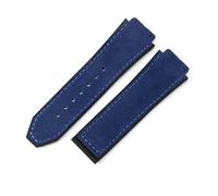 YSABVCP Cinturino for Orologio in Pelle smerigliata in Silicone da Uomo Adatto for Hublot 26 * 19 mm(Sky Blue-No Buckle)