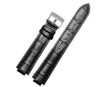 YSABVCP Cinturino for Orologio in Vera Pelle Adatto for Louis Vuitton Serie Tambour Q1121 Q114k Cinturino for Orologio Fit for Bocca rialzata Morbido e confortevole18 21mm(Black-Steel-K1,21x12mm)