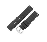 YSABVCP Cinturino in gomma for orologio adatto for Cartier 100 da uomo e da donna, cinturino in silicone da 23 mm(Black-Steel-K2)