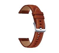 YSABVCP Cinturino in pelle da 20 mm e 22 mm adatto for cinturino sportivo for smartwatch HAYLOU RS4 Plus/RS4, bracciale di ricambio adatto for cinturino Haylou LS02/GST/RT2/RS3 LS04.(Brown si,22mm)