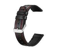YSABVCP Cinturino in pelle e silicone da 20 mm e 22 mm adatto for Mibro Watch Lite2 Sport, adatto for Mibro C3 C2/A1 A2/X1/Lite 3 Pro/Air/Color Smart Strap(Black resi,20mm Width)