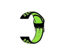 YSABVCP Cinturino in silicone adatto for TicWatch Pro 3/3 GPS Smart Watch Band Sport 22MM Bracciale Cinturini da polso adatti for TicWatch Pro 2020(Black green)