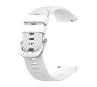 YSABVCP Cinturino in silicone da 22 mm, 20 mm e 18 mm adatto for Garmin Forerunner 255, 255S, Music 245, 55, Venu 2 Plus, 2S, Vivoactive 4, 3 e 4S.(White,22mm)