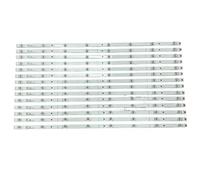 YSABVCP Striscia di retroilluminazione a LED 14 pz/Set 8LED Adatta for Hisense H75B7510 H75B7510UK H75B7530