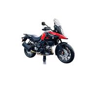 YSAEDATY 1:12 Modello Pressofuso Autorizzato Di Suzuki V-Strom Con Motocicletta Fuoristrada In Lega Di Base