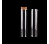 YSANO 15ml/25ml/30ml/35ml/40ml/45ml/50ml/55ml/60ml/80ml/100ml Piccola provetta di Vetro con Tappo di Sughero Bottiglie Vasetti Fiale 24 Pezzi (Color : 60ml(30x120mm))