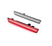 YSASFZX Indicatori di Direzione Per Dodge Per Challenger Per Hellcat SOLO Per Widebody Luci Posizione Laterali Anteriori Posteriori Indicatori Direzione Indicatore Laterale(2pc Rear red A)