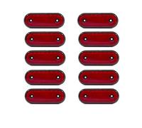 YSASFZX Lampada Freno Luci Posizione Laterali A LED Da 24V Per Camion Rimorchi Riflettori Luci Di Ingombro Indicatori Direzione Retromarcia Per Scania(10pcs red)