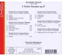 Ysaye, E. - 6 Violin Sonatas