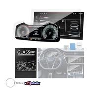 Ysbxitu Compatibile con Audi A6L A6 A7 2019-2024 Pellicola protettiva per cluster strumenti da 12,3 pollici, vetro temperato 9H, protezione dalla luce blu, antiriflesso HD da 10,1 pollici, per