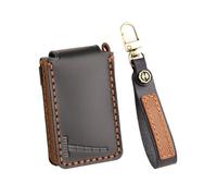 Ysbxitu Cover per chiave auto, adatta per Polestar 1 Polestar 2 Polestar 3 Polestar 4 custodia per chiavi auto con custodia in pelle, accessori, Nero , Schwarz