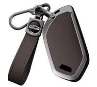 Ysbxitu Custodia per chiave telecomando con portachiavi, compatibile con Kia Telluride EV9 Picanto GT Line Sorento Sportage Carnival KX3 Seltos KX5 ALL NEW K5 - A Brown