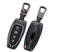 Ysbxitu Custodia per chiavi in metallo e silicone, adatta per Hyundai Tucson Nx4 Santa Fe Ioniq 5 Nexo Solaris Sonata Hybrid Nexo NX4 Grand 2020-2023 portachiavi con design in fibra di carbonio