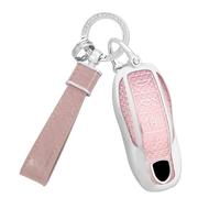 Ysbxitu Custodia portachiavi in TPU compatibile con Porsche Cayenne Panamera 911 971 9YA Macan Boxster Taycan Carrera portachiavi con design in fibra di diamante