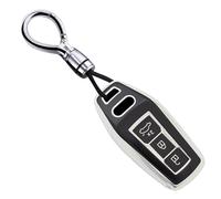 Ysbxitu Portachiavi in TPU da uomo adatto per Audi A5 Avant S5 A6 S6 Q5 SQ5 Q6 SQ6 Sportback e-tron SUV E-Hybrid 2025-Up, custodia elegante e pratica per auto, bicicletta e viaggio, A nero, A Schwarz