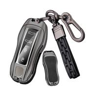Ysbxitu Portachiavi Keyless Go Protezione Compatibile con Porsche Cayenne Panamera 911 971 9YA Macan Boxster Carrera Taycan 911 971 Custodia del telecomando Cover Custodia Chiave Idea Regalo A Nero