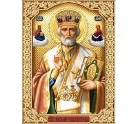 YSCOLOR Diamond Painting 5D Artigianato Di Cristallo Pittura Diamante Mosaico Icone San Nicola Di Myra 3D Rotondo Diamante Diy Ricamo Modello Religione Ortodossa 30X40cm