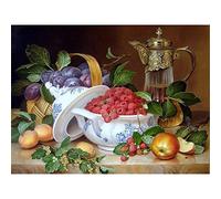 YSCOLOR Diamond Painting 5D DIY Diamante Ricamo Natura Morta di Apple Pittura Diamante A Punto Croce Piena di Strass Tondo 2019 Regalo Decorazione della Casa 30X40cm
