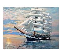 YSCOLOR Diamond Painting 5D Pittura Diamante Diy Paesaggio Barca Punto Croce Ricamo Nave Diamante Ricamo Decorazione Della Casa Diamante Nuovo Arried 30X40cm