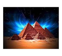 YSCOLOR Diamond Painting 5D Pittura Diamante Diy Piramide D'Egitto Pieno Trapano Rotondo Mosaico Diamante Ricamo Display Vista Cielo Punto Croce 30X40cm