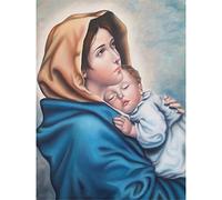 YSCOLOR Diamond Painting Diamante Ricamo 5D Pittura Diamante Diy Madonna Bambino Religione Punto Croce Strass Mosaico Decorazione Di Natale 30X40cm