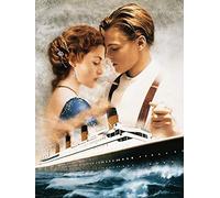 YSCOLOR Diamond Painting Diamante Ricamo Romance del Titanic 5D Pittura Diamante DIY Tondo Trapano Strass Incollato Artigianato Decorazione della Casa 30X40cm