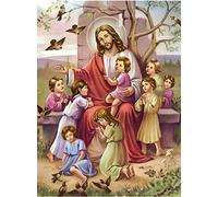 YSCOLOR Diamond Painting Dipinti Diamante DIY Gesù Cristo Nascita Natale Diamante Motivo A Perline Immagini Cucito Diamante Religioso Mosaico Craft 30X40Cm