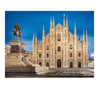 YSCOLOR Diamond Painting Kit Di Pittura Diamante 5D Fai Da Te Per Adulti E Bambini Ricamo Pieno Di Strass Duomo Di Milano S 30x40cm