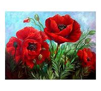 YSCOLOR Diamond Painting Papaveri Rossi Immagine Ricamo Diamante Pieno Rotondo 2019 Diamante Punto Croce Regalo Decorazioni per La Casa DIY Pittura Diamante 5D 30X40cm