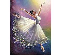 YSCOLOR Diamond Painting Perla Rotonda Completa 5D DIY Diamante Pittura Balletto Balletto Ragazza 3D Strass Ricamo Punto Croce 5D Home Decor Regalo 30 X 40 cm