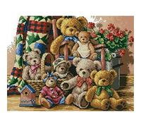 YSCOLOR Diamond Painting Pittura Diamante 3D DIY Punto Croce Tondo Pieno Strass Immagine Diamante Ricamo Orsacchiotto per La Decorazione Domestica dei Bambini 30X40Cm