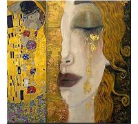 YSCOLOR Diamond Painting Ricamo Diamante Lacrime D'Oro Gustav Klimt Pittura Diamante Diy Punto Croce 5D Strass Mosaico Pittura Per Numero 30X30cm