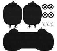 YSDCIKM 3 Pezzi Coprisedili Auto per Jeep Wrangler JK Rubicon Sahara Sport 2007-2017, Abito Cuscino per Sedile Auto Anteriore e Posteriore, Protector Comfort Automotive Cuscino Interni