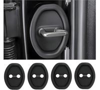 YSDCIKM 4 Pezzi Copertura della Serratura della Portiera 'Auto per Audi A1 GB 2019-2024 2025, Copertura Protettiva per Chiusura Portiera in Silicone per Auto,Black