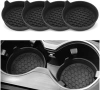 YSDCIKM 4 Pezzi Sottobicchieri per Portabevande per Auto per Audi A3 Sportback 4 (IV) 8Y S-Line I 2020-2024, Sottobicchieris Antiscivolo per Veicolo in Silicone, Accessori per Interni