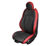 YSDEACE auto coprisedili anteriore Per MINI Per Cooper Per R58 R59 Coprisedile Auto Cuscino Imbottito Pelle PU Impermeabile Resistente Allo Sporco Supporto Protettivo(Black Red a)
