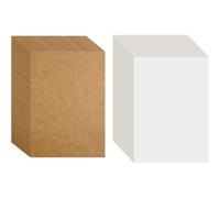 YSDMY Cartoncino Kraft A6 100 Pezzi Carta Kraft Marrone 14.5 x 9.5 cm Cartoline vuote 350g/m² Bianca Kraft Paper,Cartoncini in Cartone per il fai da te progetti creativi fai da te (marrone/bianco)
