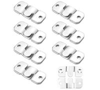 YSDMY Mobili Connettore Incastro Staffa 16 Pezzi Staffe di montaggio nascoste per display di immagini, specchi, opere d'arte, poster, ecc