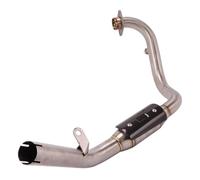 YSDSLS Acciaio Inossidabile smontabile Accessori Decorativi Durevoli per Moto Silenziatore di Scarico Silenziatore per Tubo di Collegamento Anteriore per Benelli Leoncino 250 TRK251