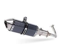 YSDSLS Acciaio Inossidabile smontabile Marmitta di Scarico per Motocicletta Escape per PCX 125 150 Pcx125 Pcx150 Marmitta per Scooter per Motocicletta S&istema Completo Tubo Centrale(Style 4)