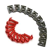 YSDSLS Bulloni Viti Accessori per Carenature Carrozzeria Moto per D&ucati 848 per Multistrada 1200 796 696 620(Rosso)