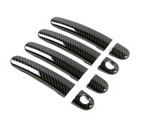 YSDSLS Maniglia Esterna Portiera Laterale Dell'auto Rivestimento Cornice Per VW Per Golf MK4 MK5 2000-2008(2 Key Hole)