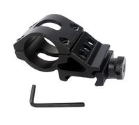 YSDYY 1 supporto per fascette stringitubo nero con 1 chiave esagonale, mini supporto in metallo, supporto per torcia, supporto per tubo, accessori per il supporto di punto